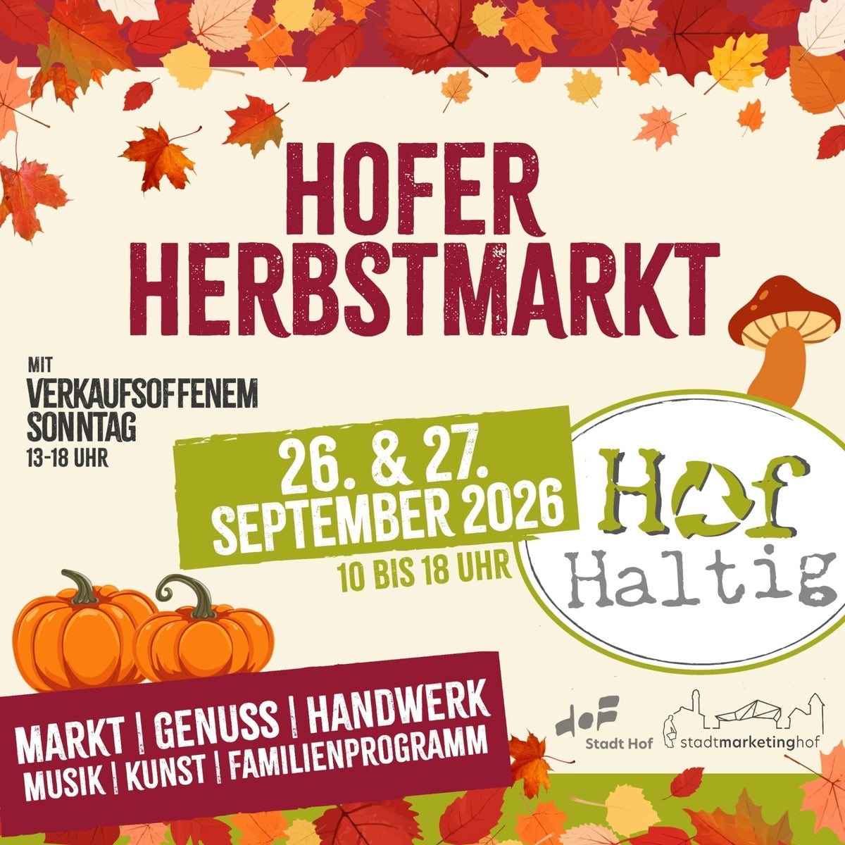 Verkaufsoffener Sonntag bei Sport Frank in Hof am 27. September