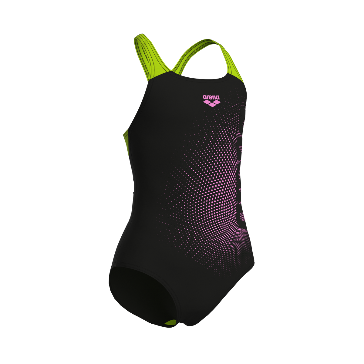 GIRL'S ARENA DIM LIGHT SWIMSUIT SWIM PRO BACK L ASPHALT-SOFT GREEN ASPHALT-SOFT GREEN Bild 3