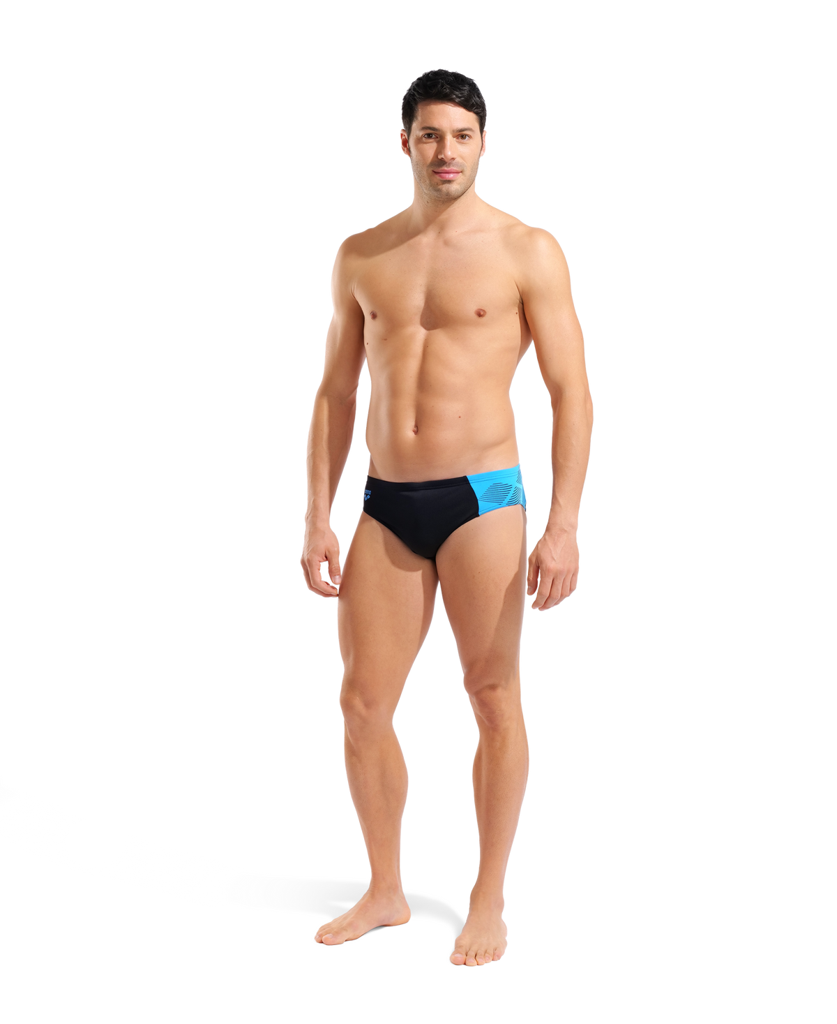 M ARENA PRINTED SPLICE SWIM BRIEFS BLACK-TURQUOISE BLACK-TURQUOISE Bild 3