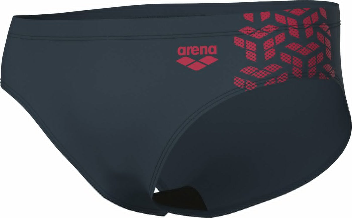 MEN'S ARENA KIKKO V SWIM BRIEFS ASPHALT-RED ONION Bild 3
