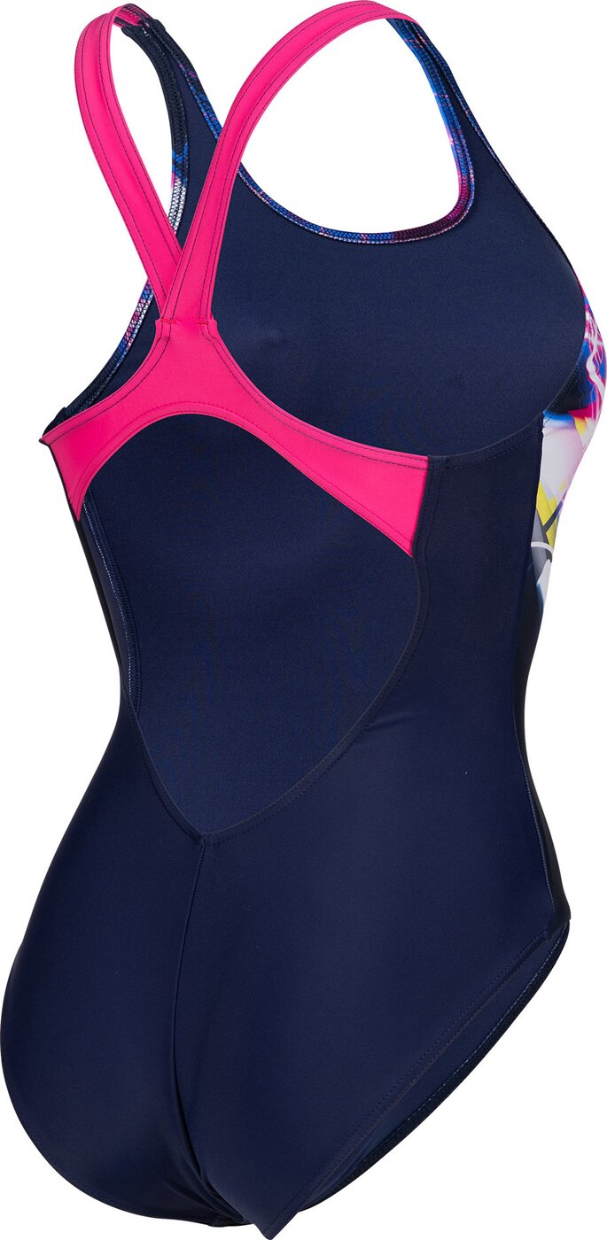 WOMEN'S SWIMSUIT V BACK PLACEM NAVY-FREAK ROSE Bild 4