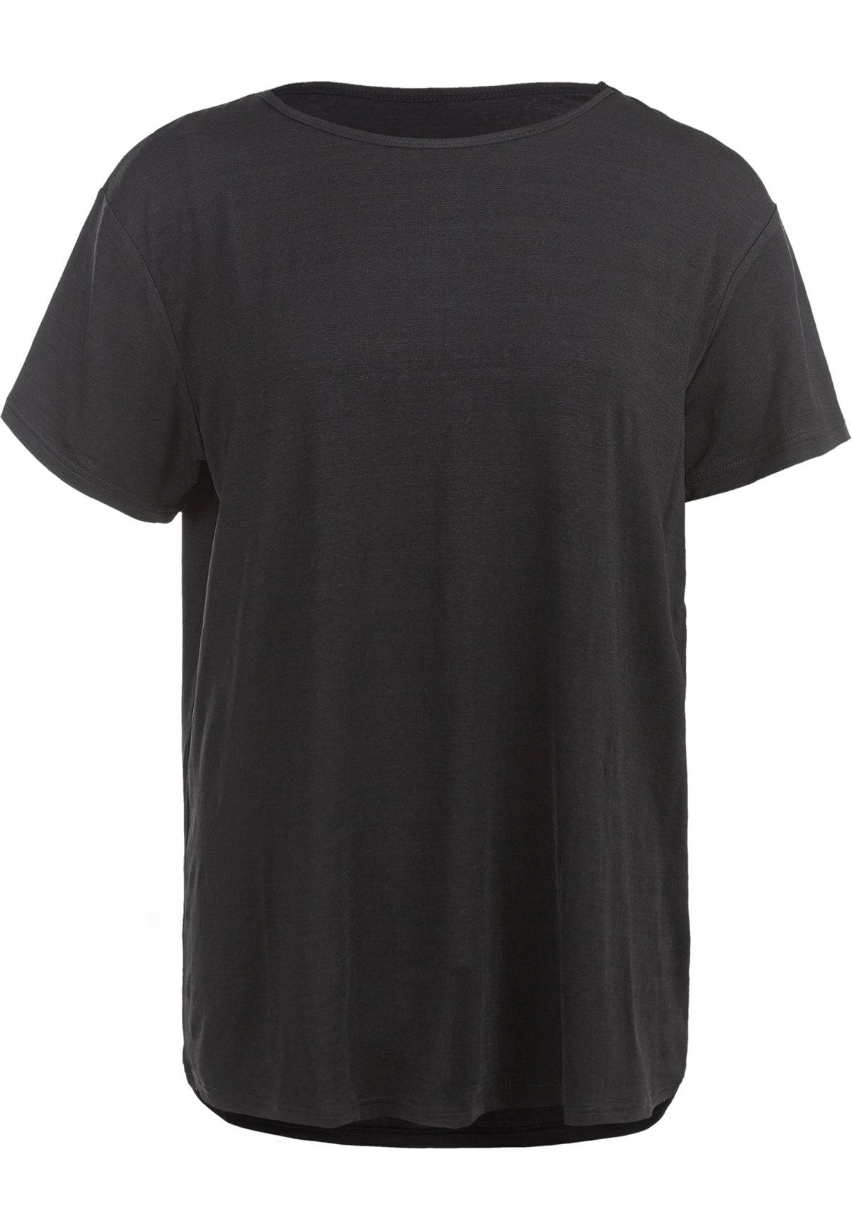 Lizzy W Slub S/S Tee 1 Black Melange Bild 1