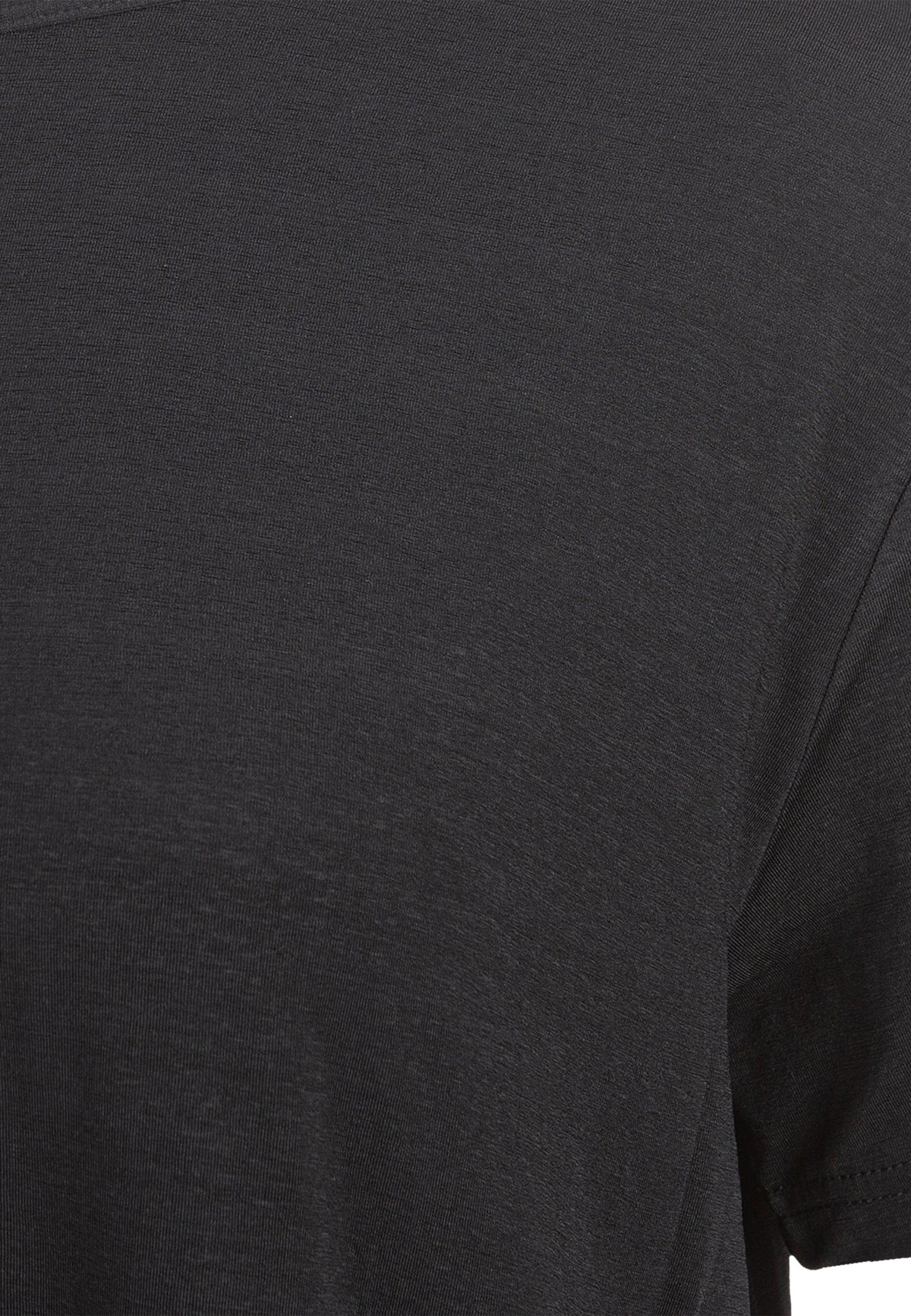 Lizzy W Slub S/S Tee 1 Black Melange Bild 3