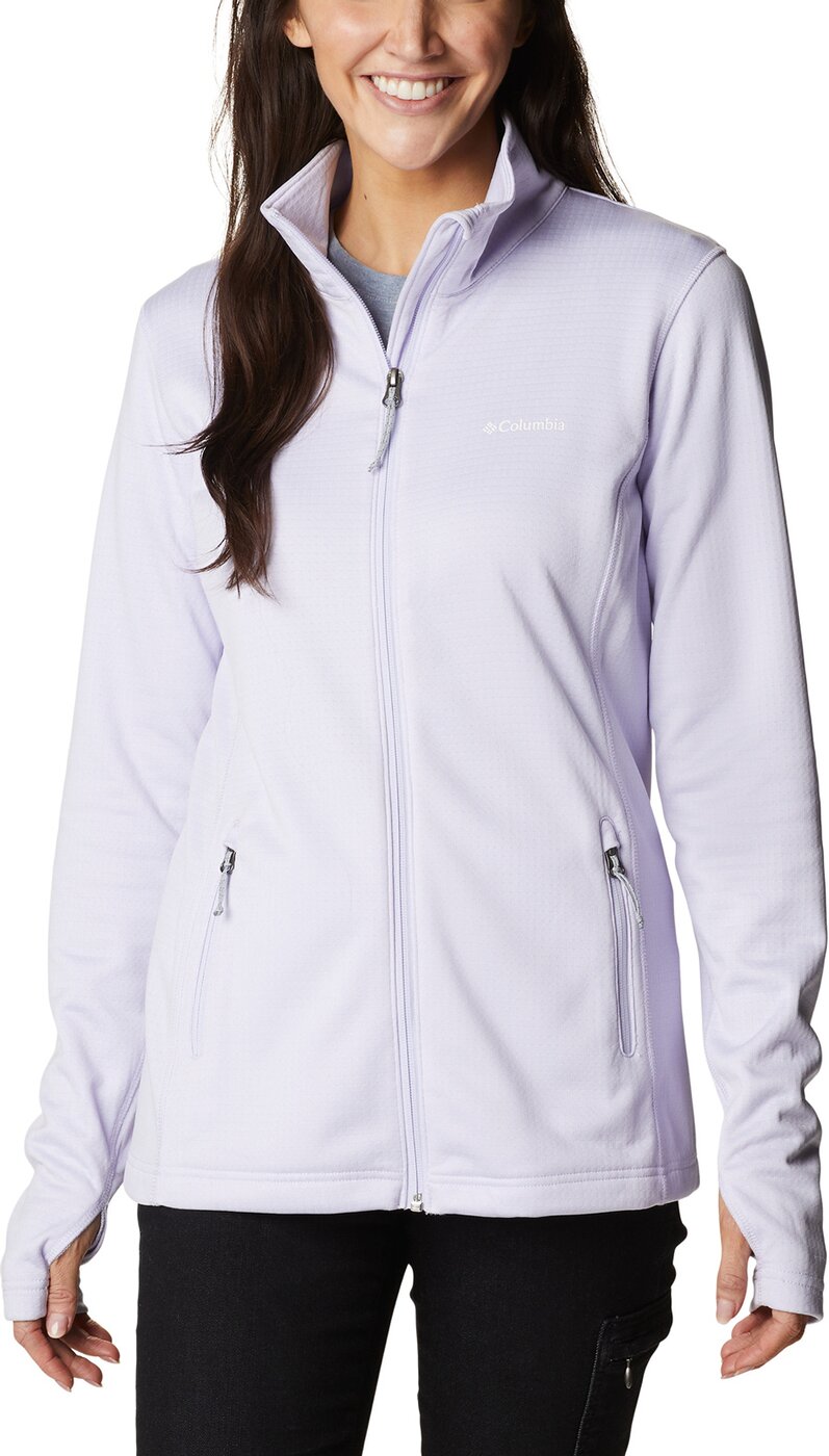 W Park View Grid Fleece Full Zip Purple Tint Heather Bild 1