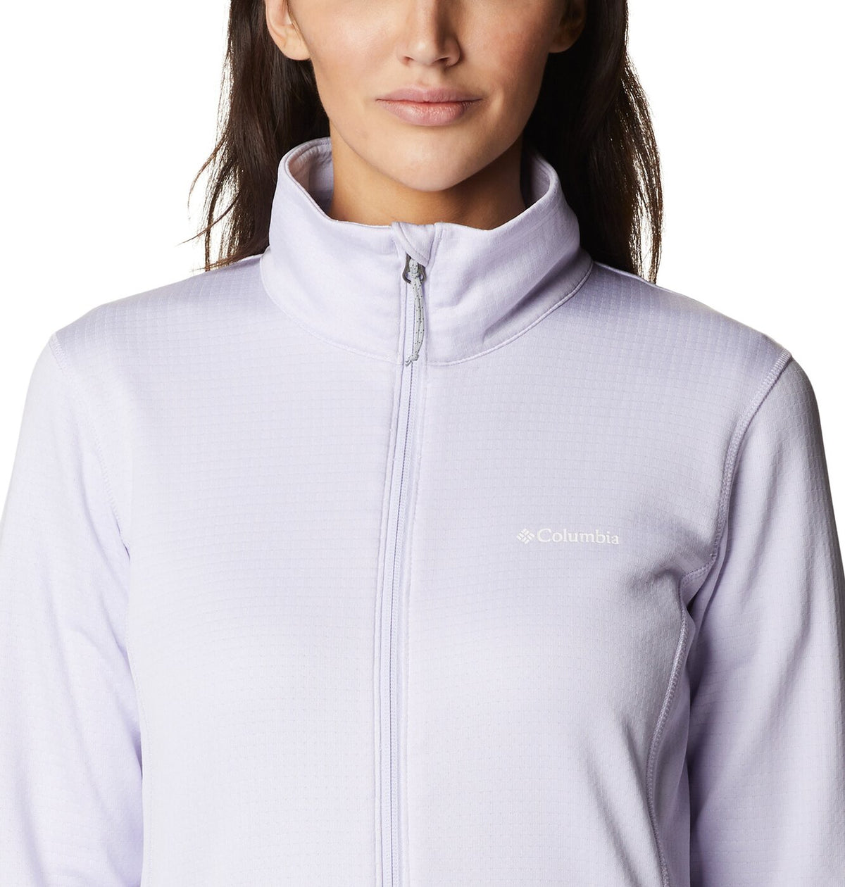 W Park View Grid Fleece Full Zip Purple Tint Heather Bild 7