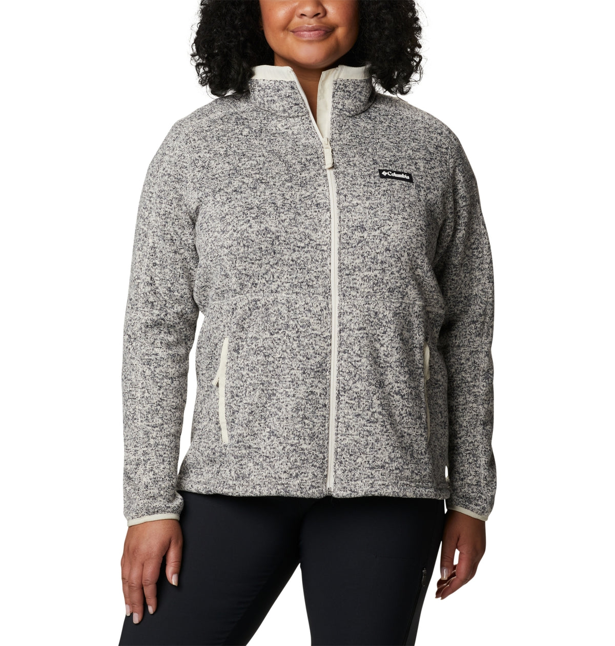 W Sweater Weather Full Zip Chalk Heather Bild 4