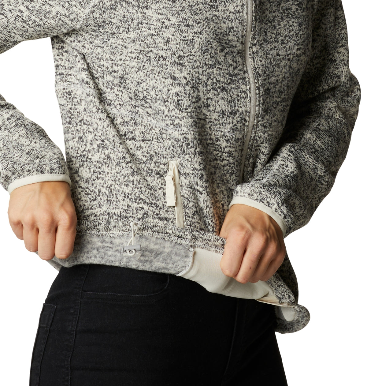 W Sweater Weather Full Zip Chalk Heather Bild 7