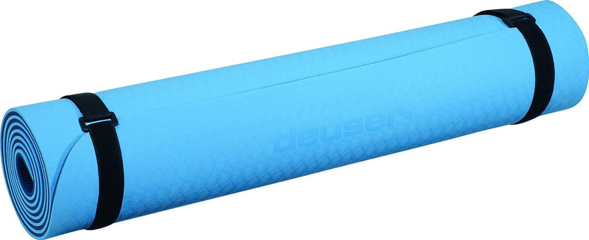Deuser Yoga Matte TPE hellblau/dunk HELLBLAU Bild 1