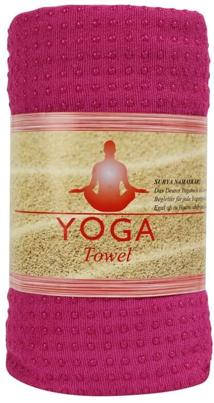 Yogatuch mit Antirutschnoppen pink PINK Bild 1