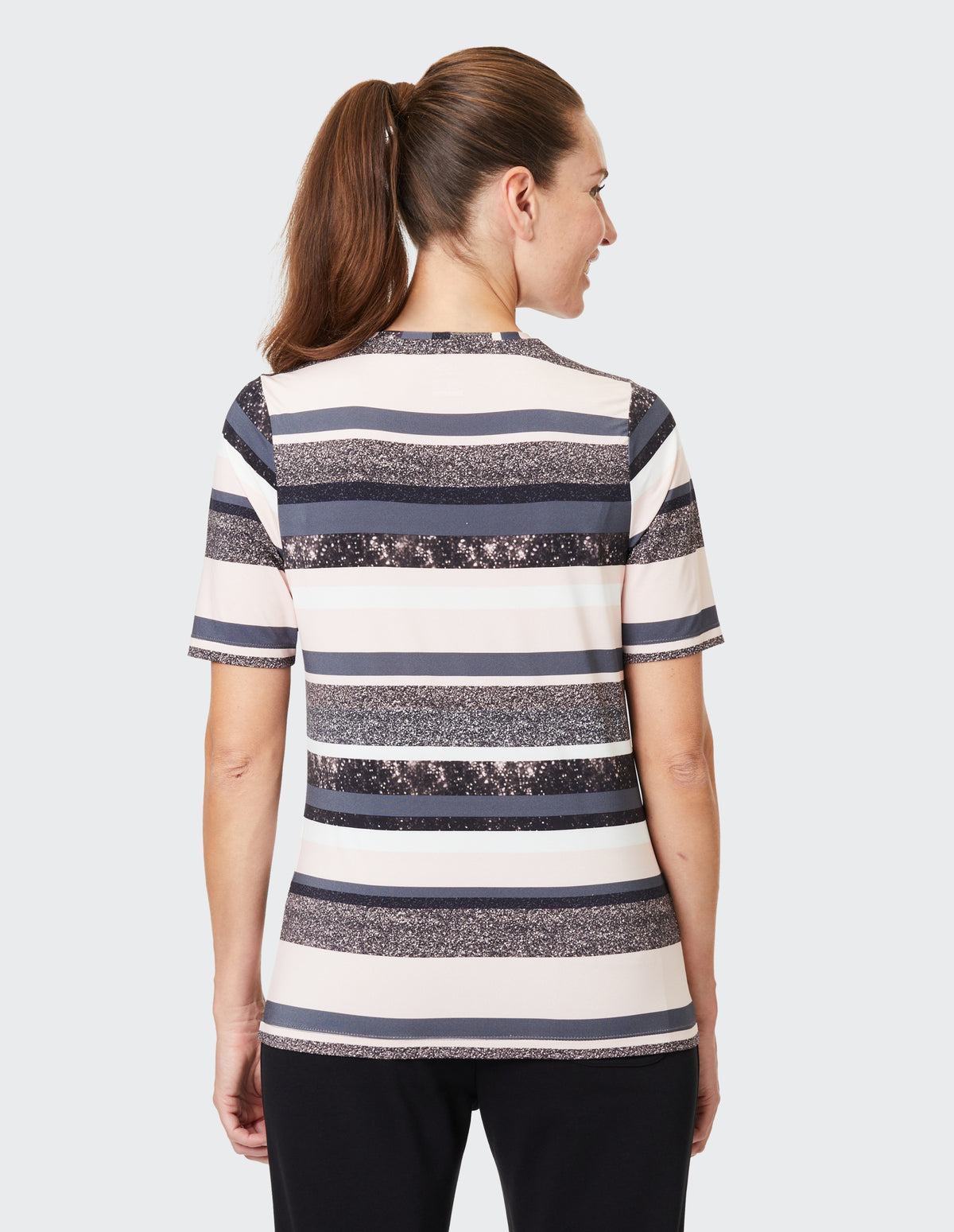 LARA T-Shirt 10258 shell pink stripes Bild 3