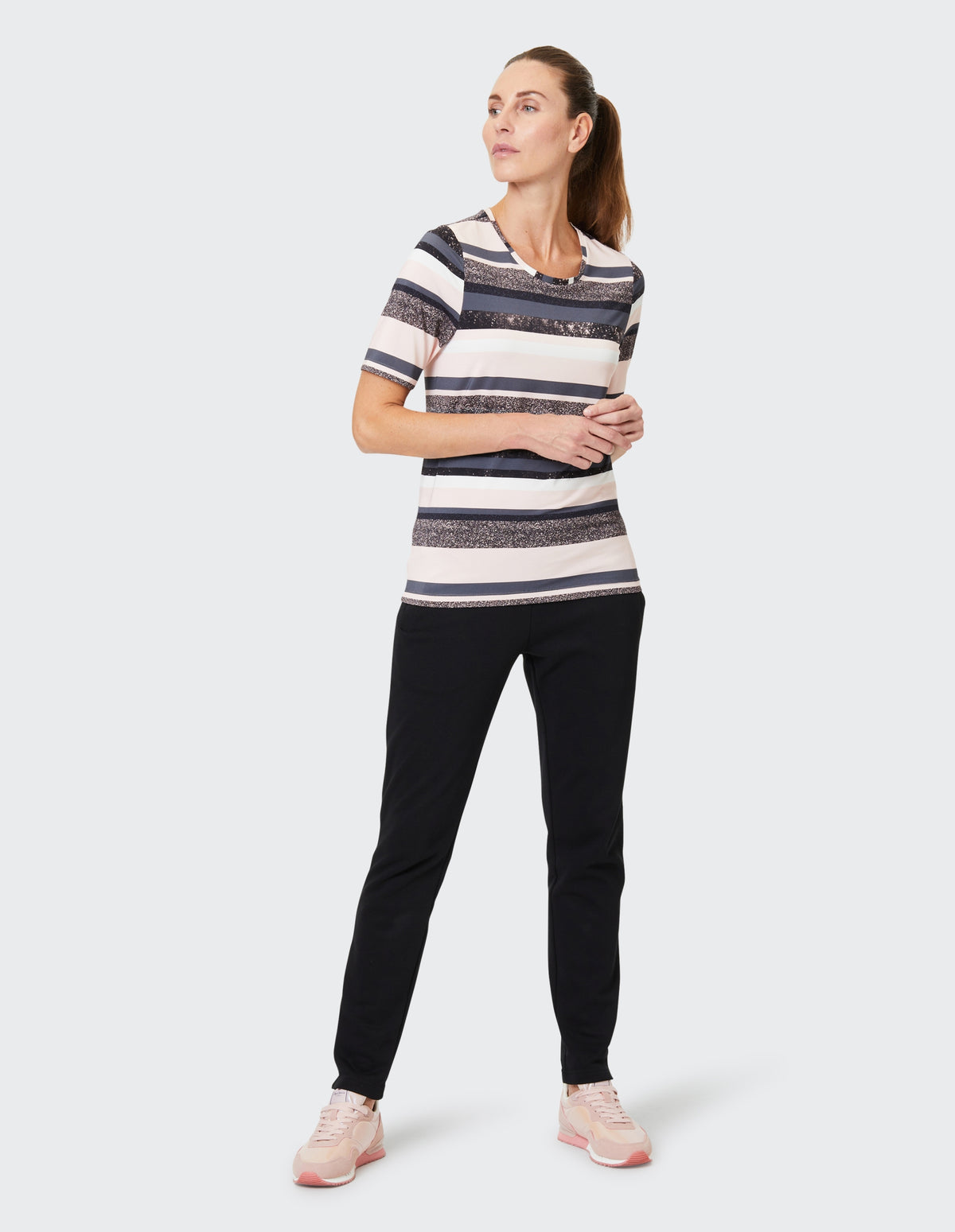 LARA T-Shirt 10258 shell pink stripes Bild 4