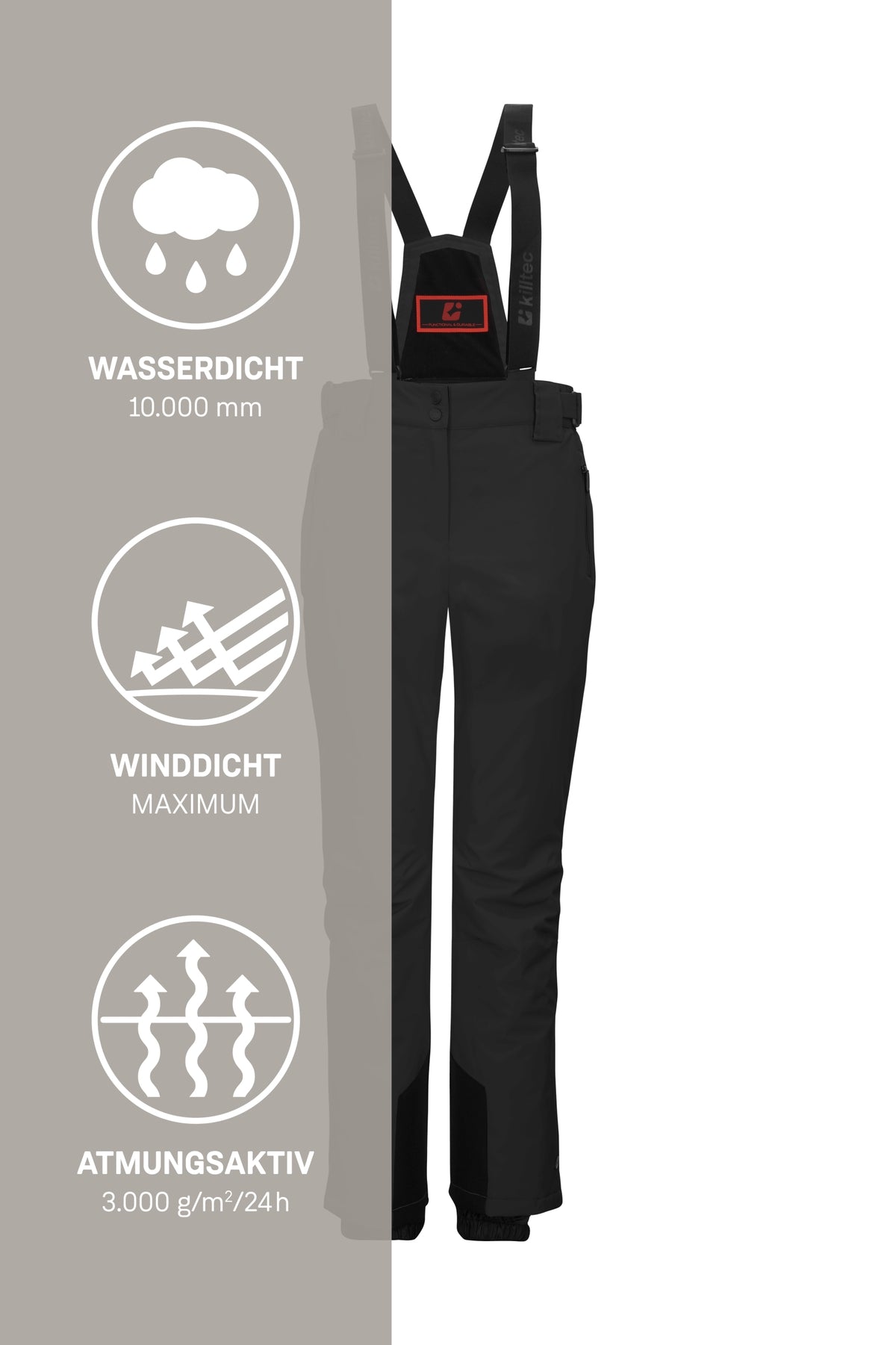 KSW 249 WMN SKI PNTS schwarz schwarz Bild 6