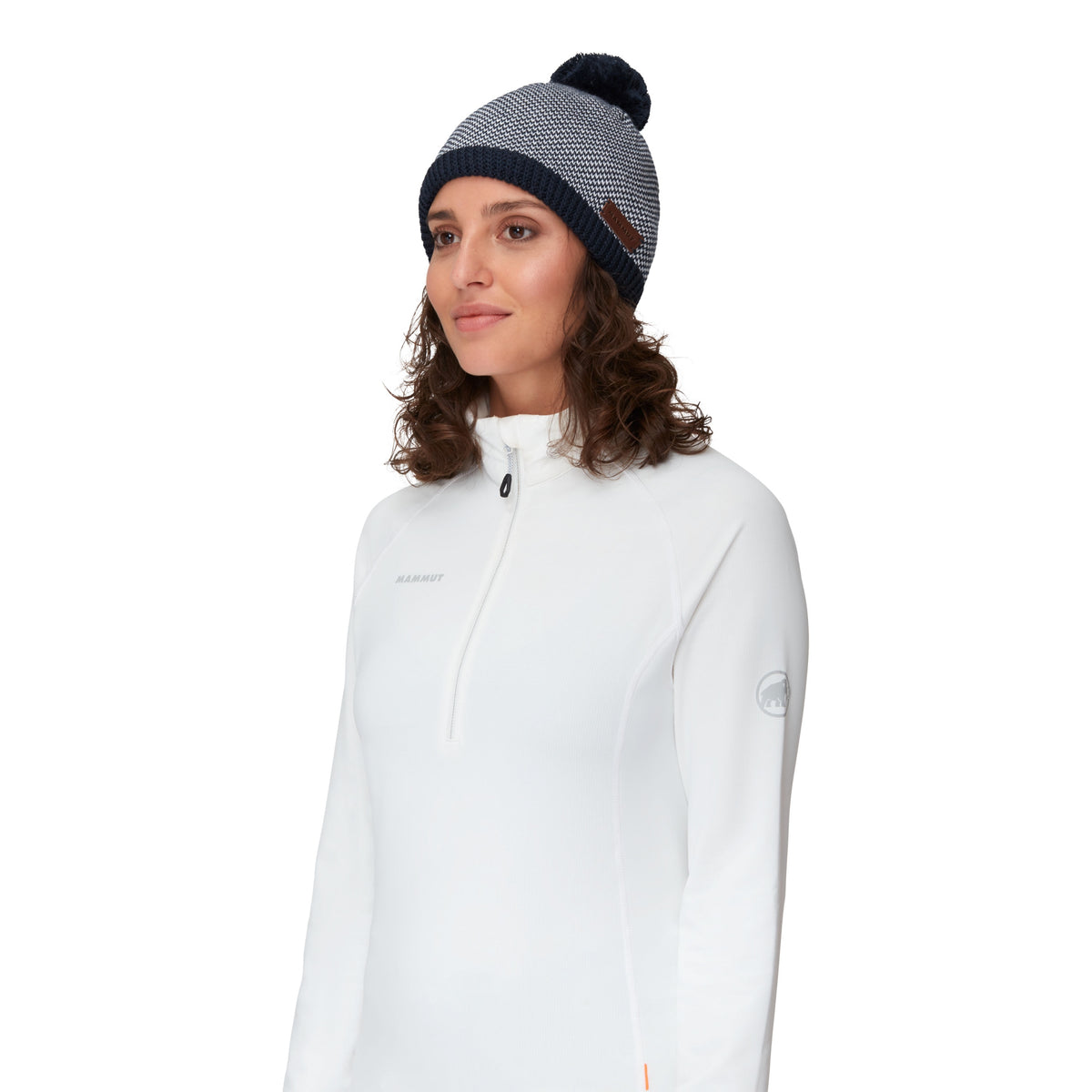 Snow Beanie 5899 marine-white Bild 5