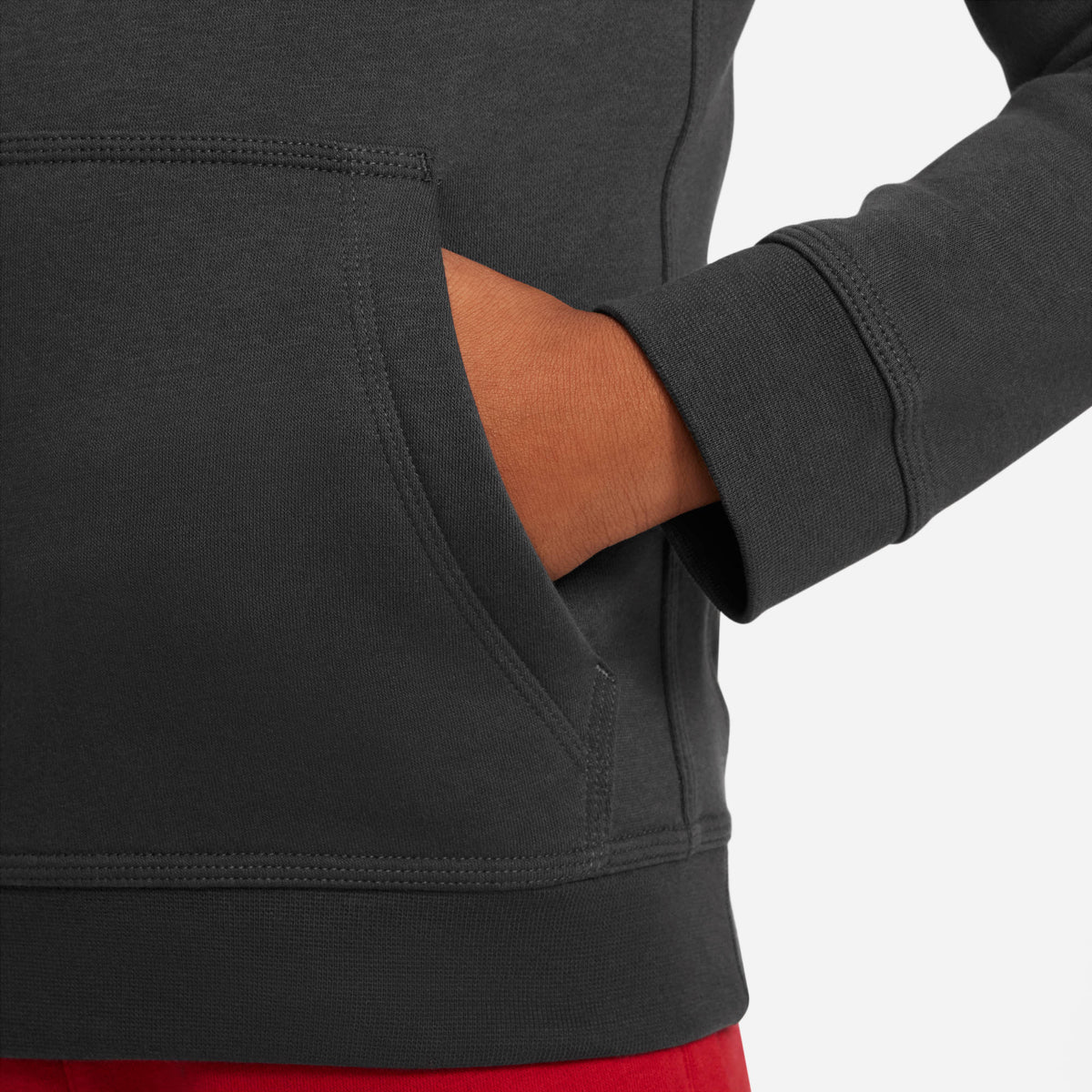 B NSW SI FLC PO HOODIE BB DK SMOKE GREY Bild 4