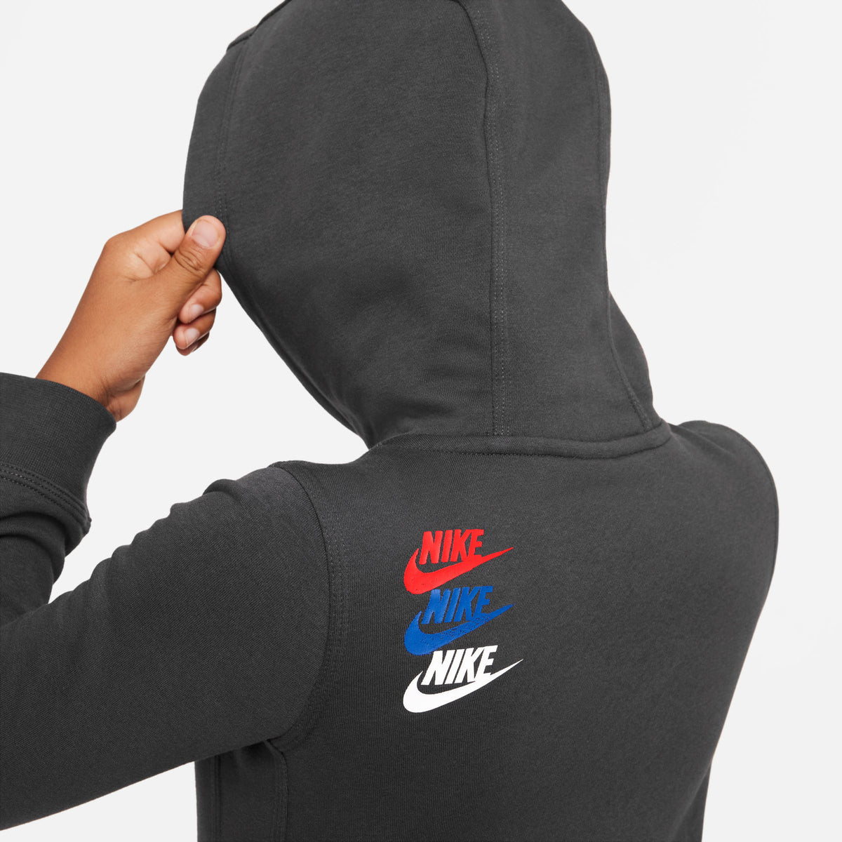 B NSW SI FLC PO HOODIE BB DK SMOKE GREY Bild 5