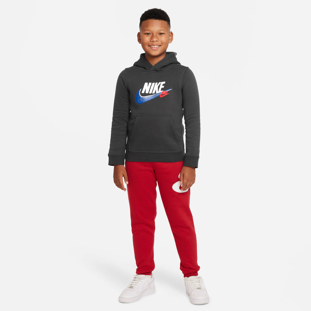 B NSW SI FLC PO HOODIE BB DK SMOKE GREY Bild 6
