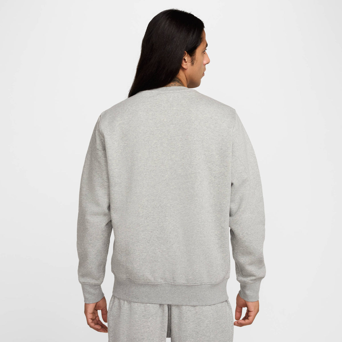M NK CLUB BB CREW NSW GFX DK GREY HEATHER DK GREY HEATHER Bild 2