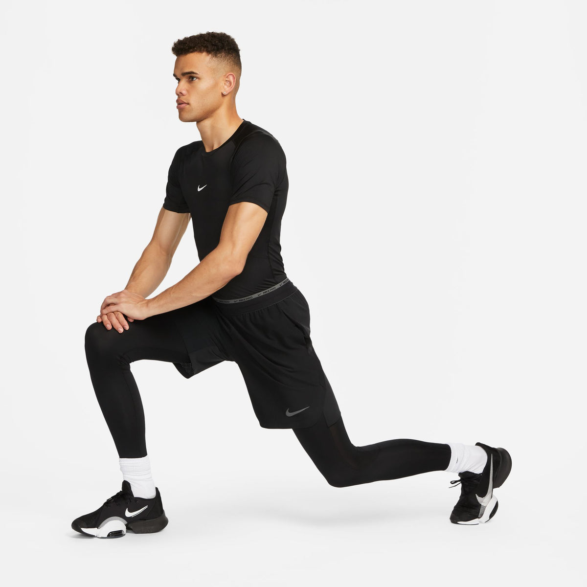 M NP DF TIGHT TOP SS BLACK/WHITE Bild 5