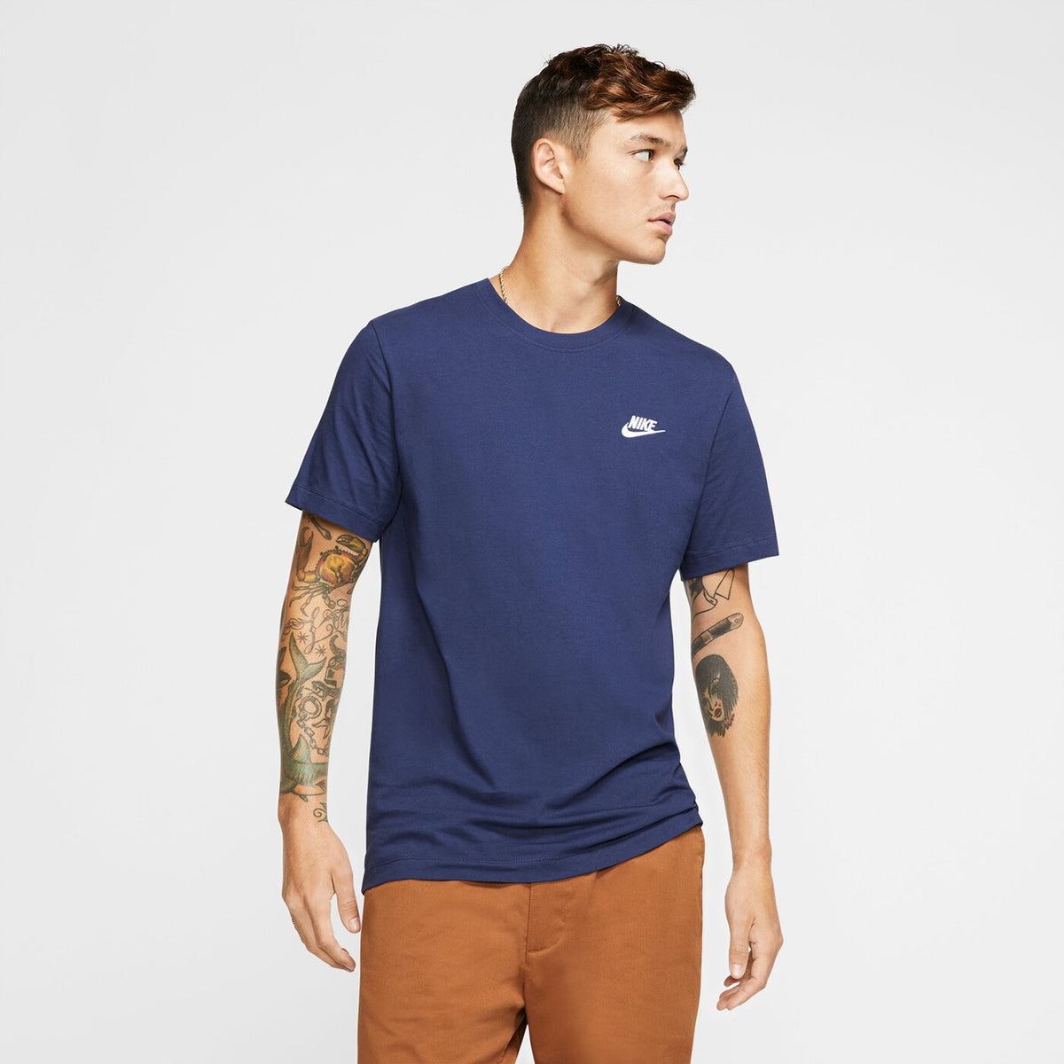 M NSW CLUB TEE MIDNIGHT NAVY/WHITE Bild 4