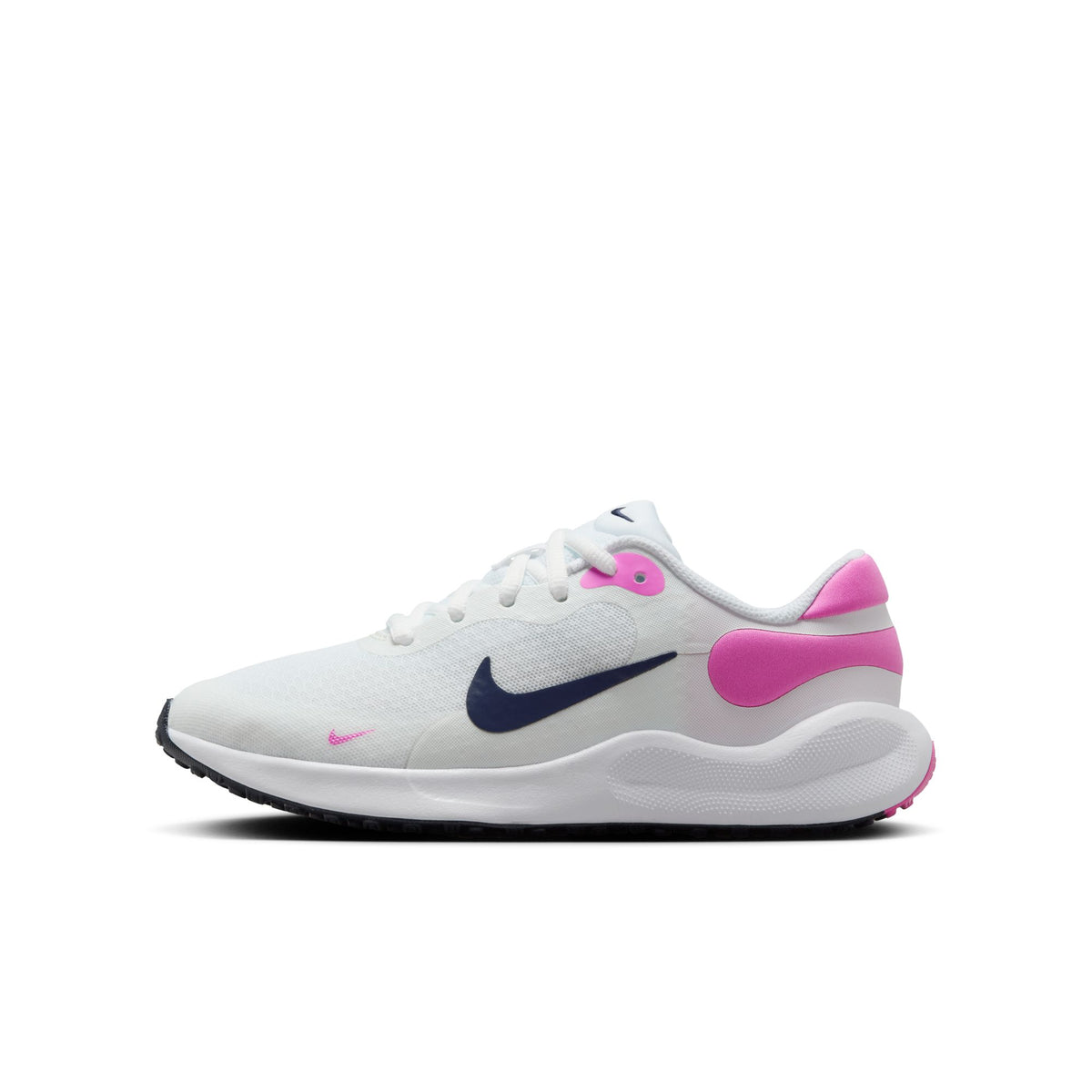 NIKE REVOLUTION 7 (GS) WHITE/MIDNIGHT NAVY-PLAYFU Bild 1