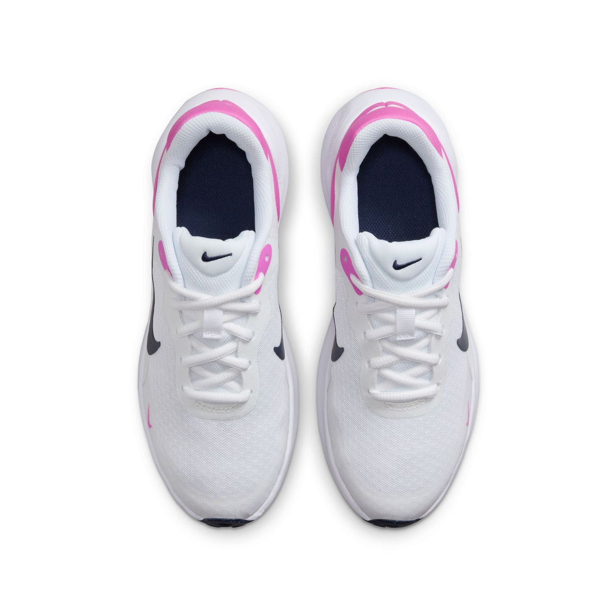NIKE REVOLUTION 7 (GS) WHITE/MIDNIGHT NAVY-PLAYFU Bild 4