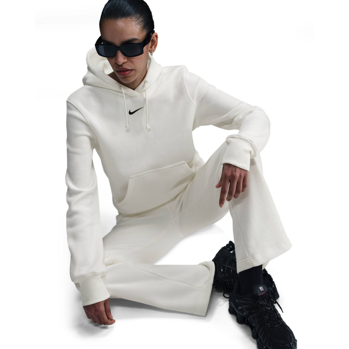 W NSW PHNX FLC STD PO HOODIE SAIL/HTR SAIL/HTR Bild 5
