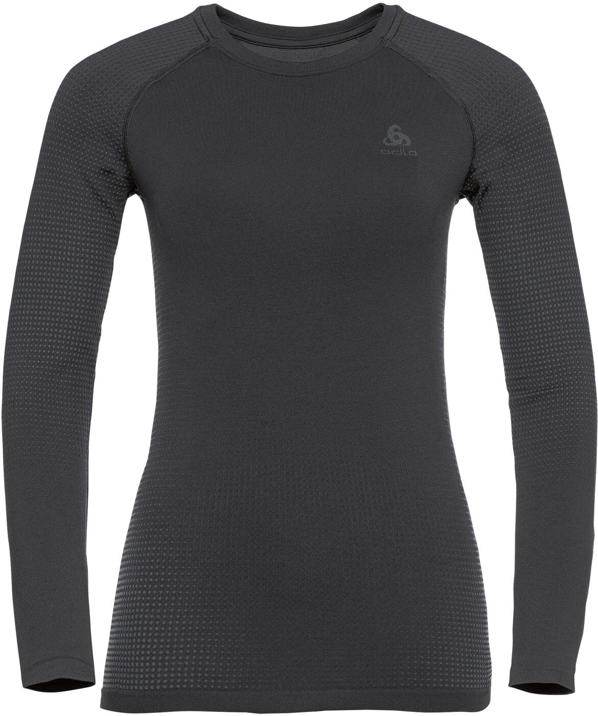 BL TOP Crew neck l/s PERFORMAN 60212 black - new odlo graphit Bild 1