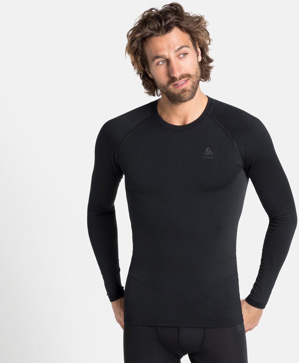 BL TOP Crew neck l/s PERFORMAN 60212 black - new odlo graphit Bild 1