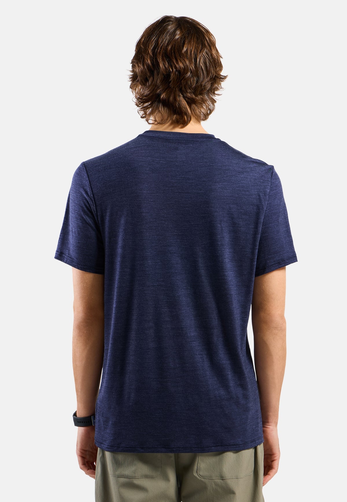 MERINO TENCEL PLAIN TEE skipper blue melange skipper blue melange Bild 4
