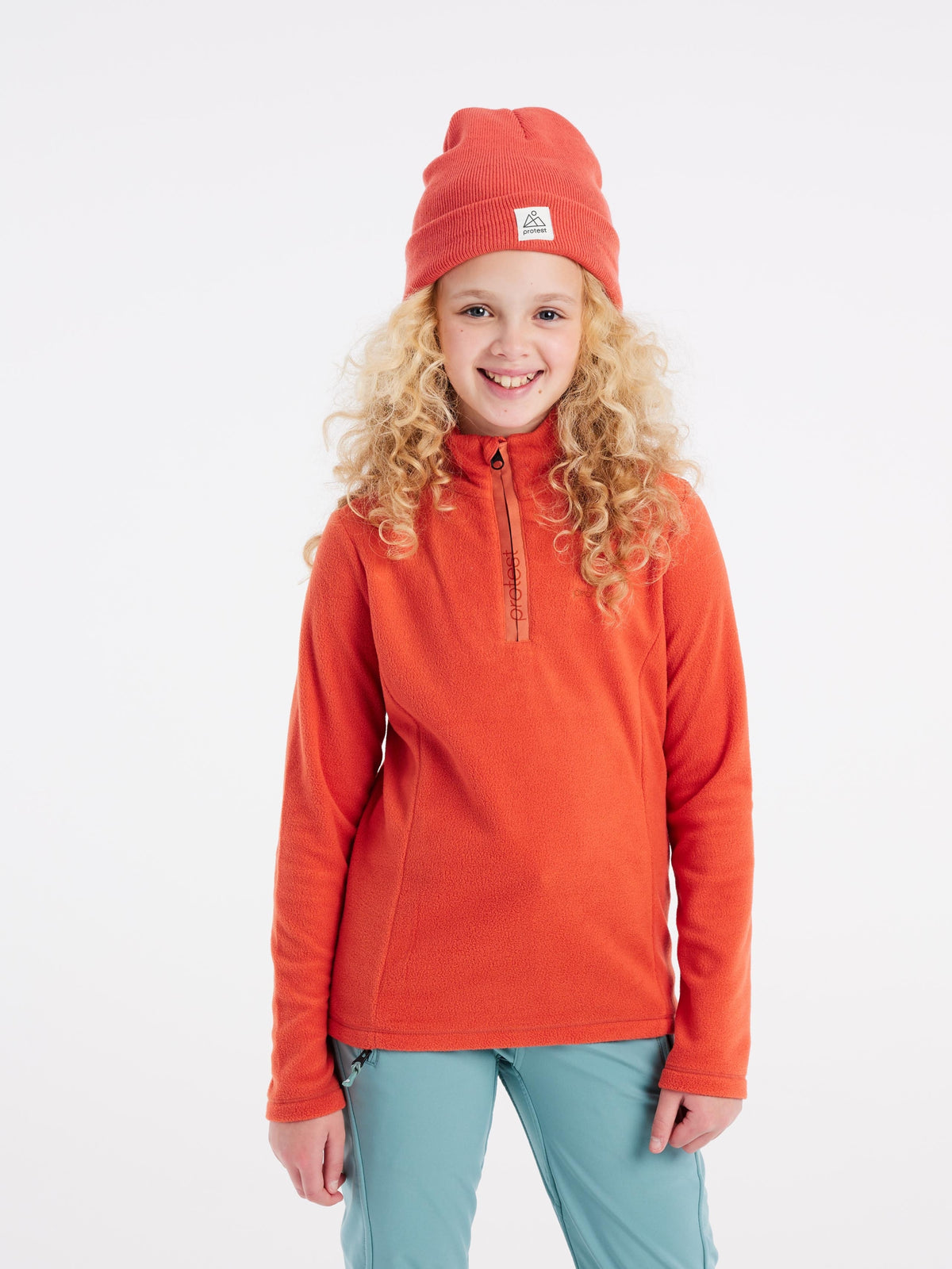 MUTEY JR 1/4 zip top Tosca Red Bild 4