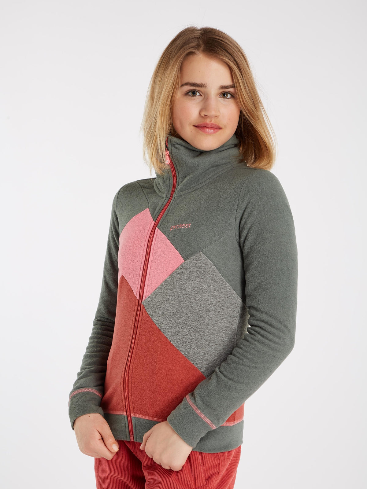PRTANNELOT JR full zip top Mistygreen Bild 4