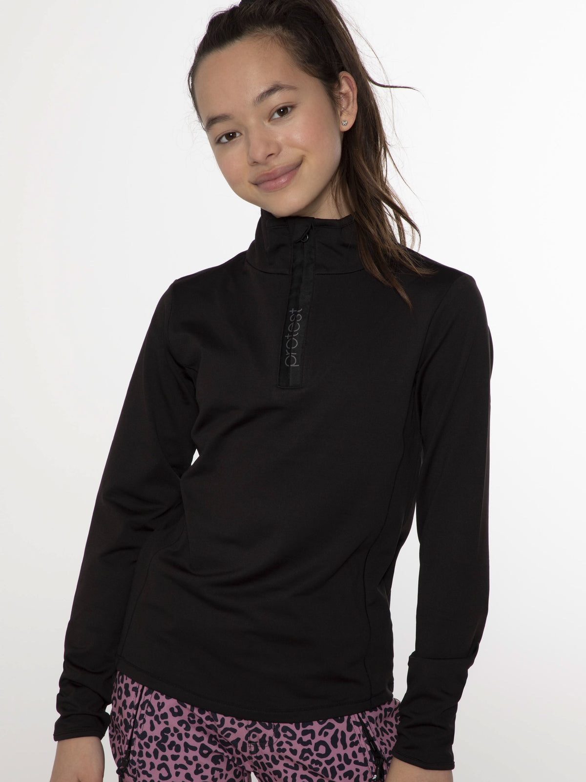 REFABRIZOY JR 1/4 zip top True Black Bild 7