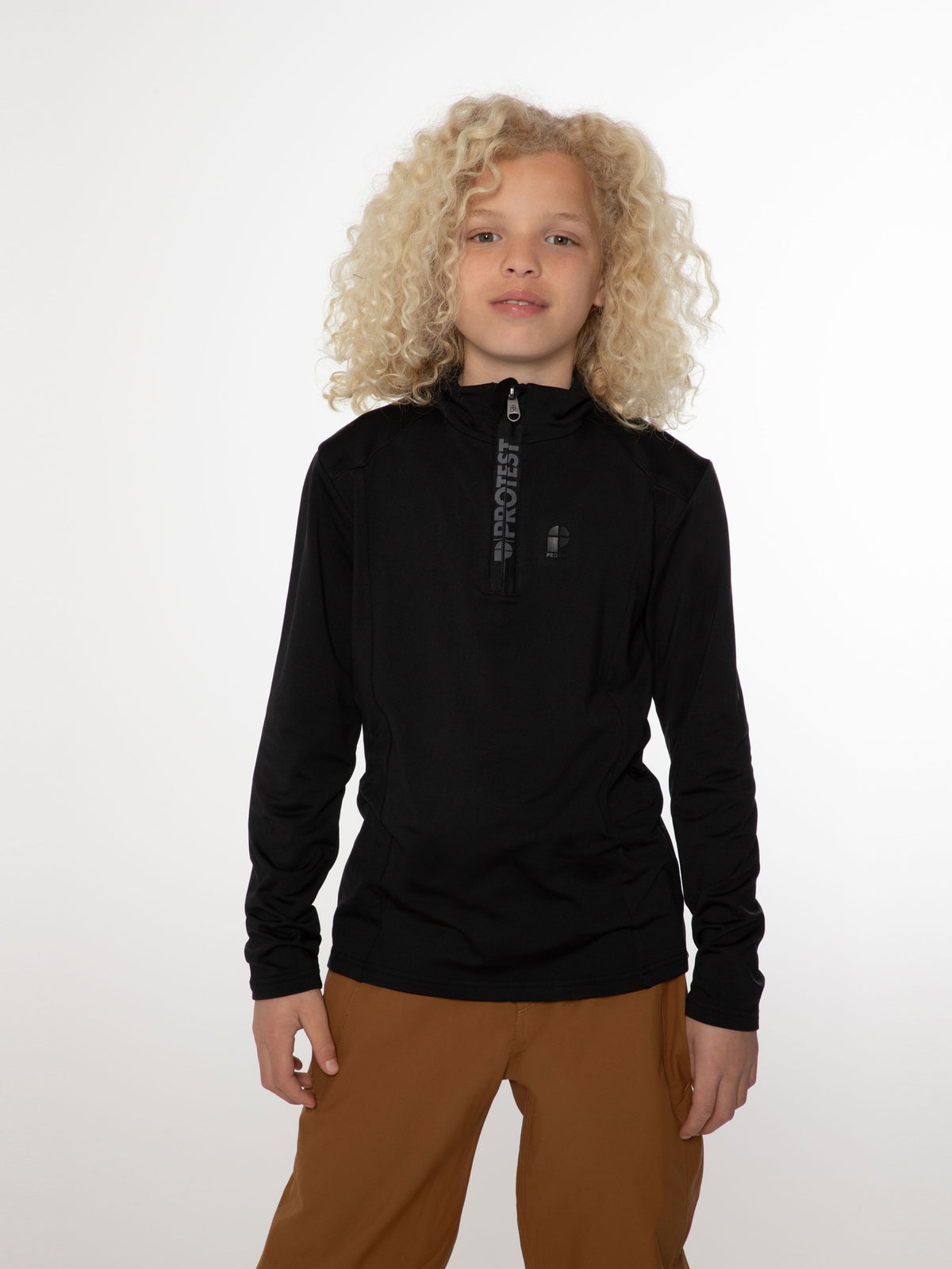 REWILLOWY JR 1/4 zip top True Black Bild 5