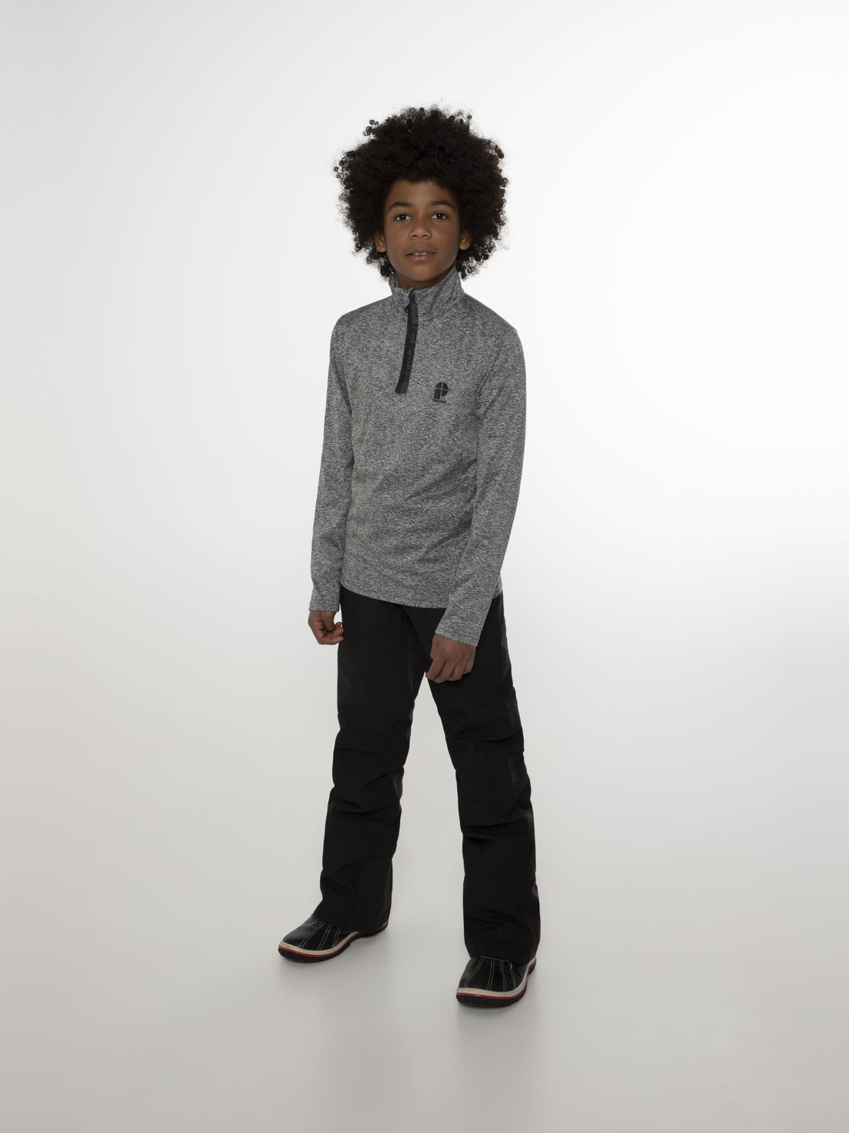 REWILLOWY JR 1/4 zip top Dark Grey Melee Bild 3