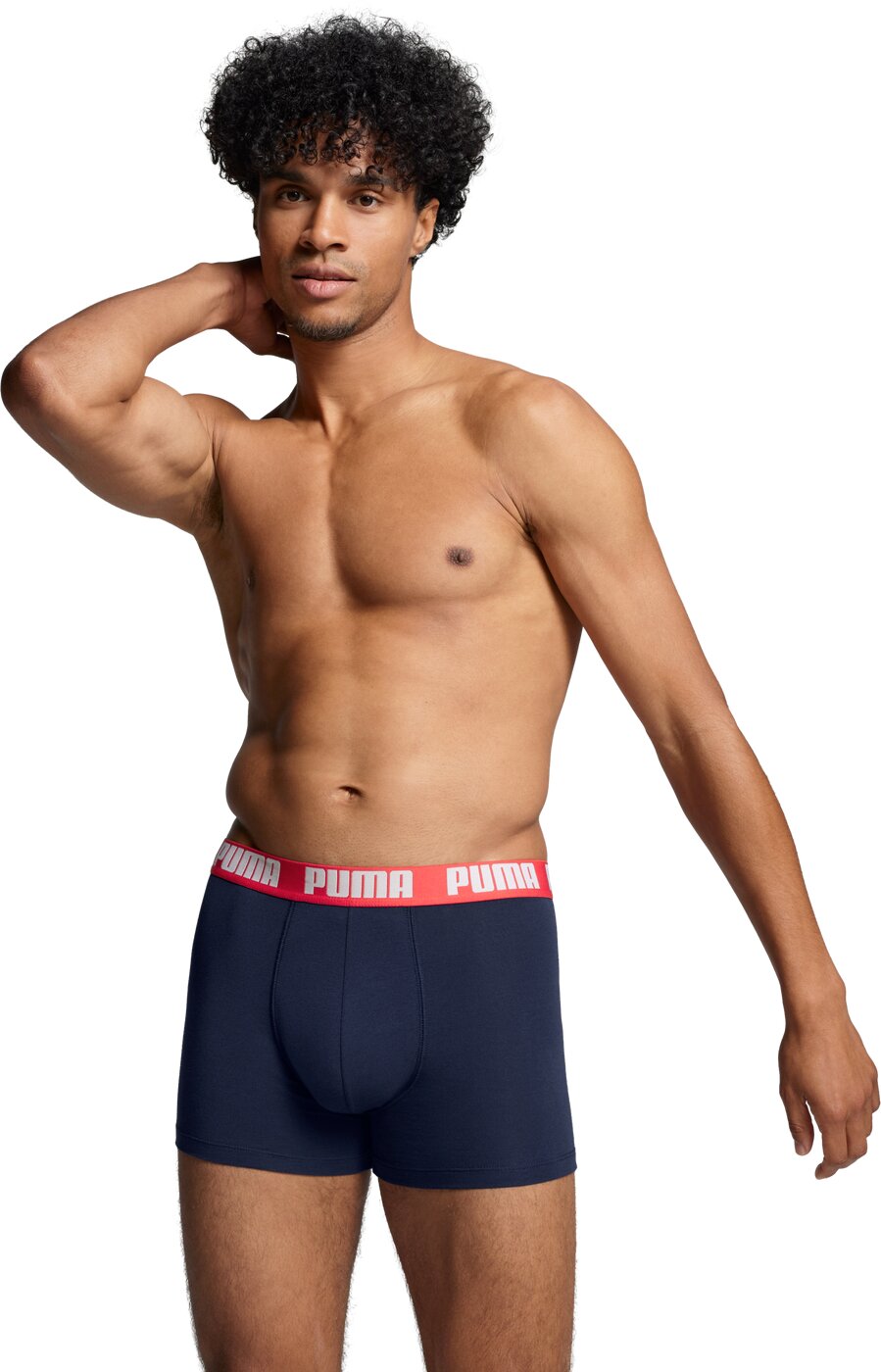 PUMA BASIC BOXER 2P blue / grey melange Bild 3