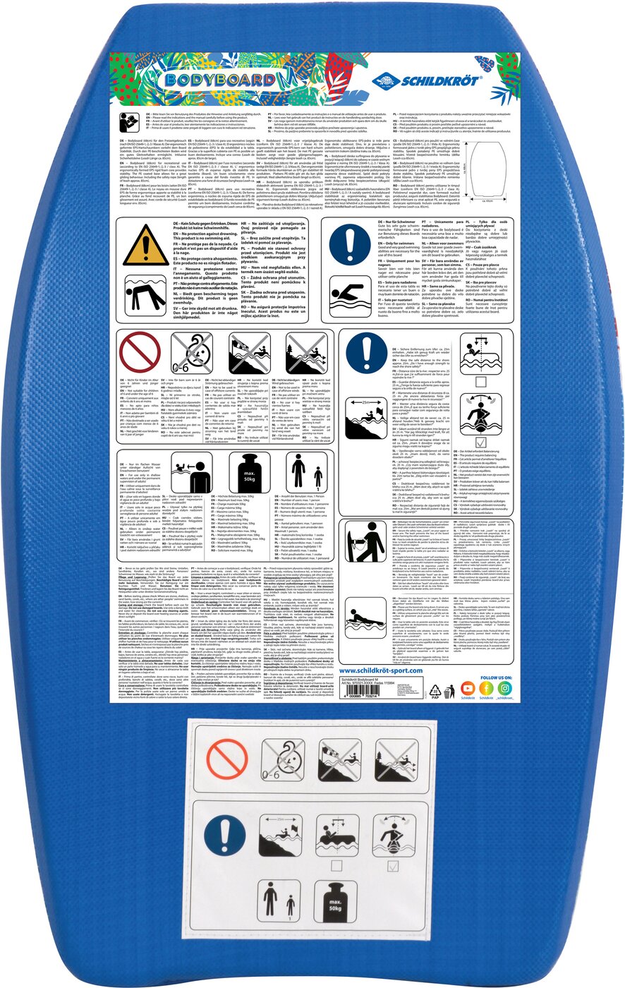 BODYBOARD (M) - 68cm (inkl. Leash 8 Keine Farbe Bild 5