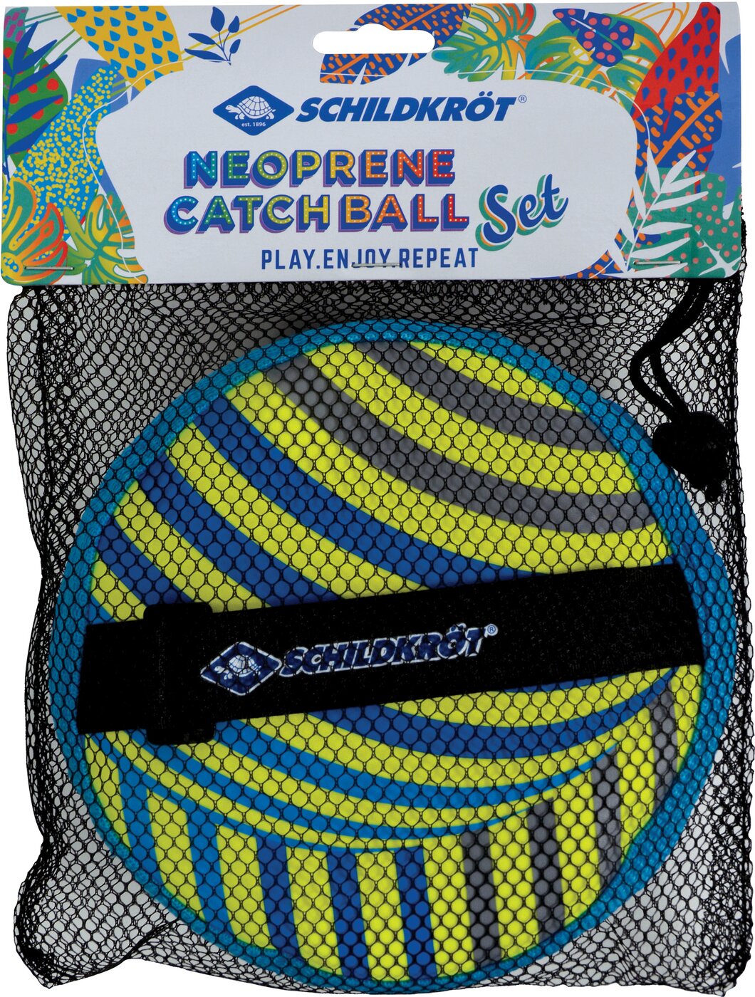 NEOPREN KLETT BALL SET, neon-gelb Keine Farbe Bild 3