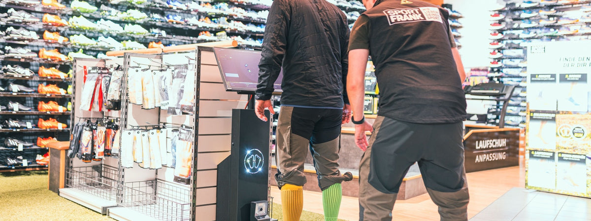 Laufschuhanalyse und individuelle Laufschuhberatung bei Sport Frank
