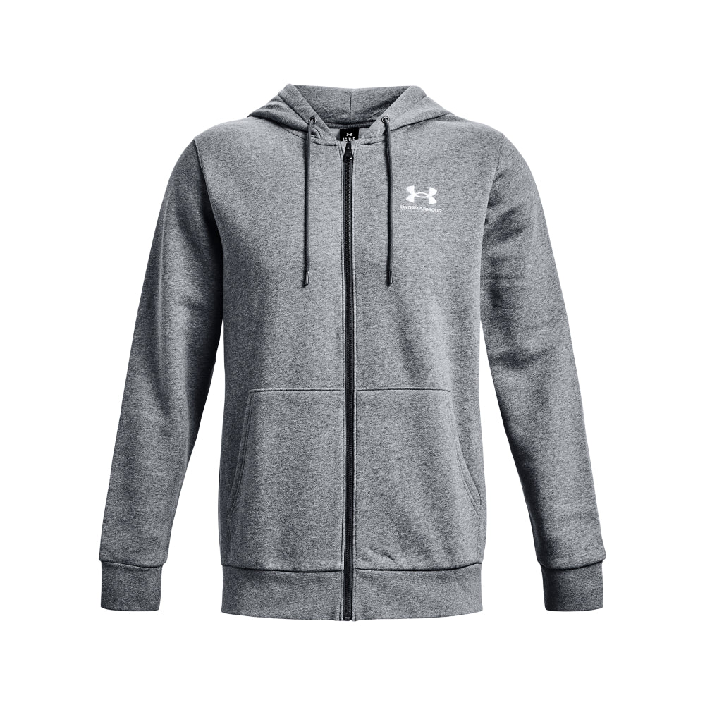 UA ESSENTIAL FLEECE FZ HOOD 012 PITCH GRAY MEDIUM HEAT Bild 1