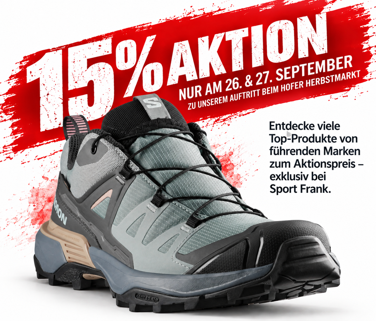Hofer Herbstmarkt: 15% auf Salomon Schuhe
