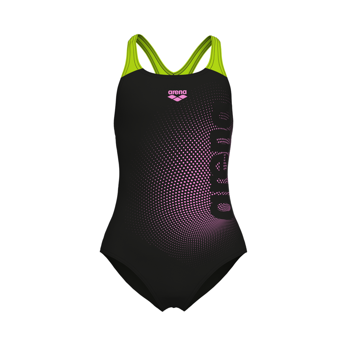 GIRL'S ARENA DIM LIGHT SWIMSUIT SWIM PRO BACK L ASPHALT-SOFT GREEN ASPHALT-SOFT GREEN Bild 4
