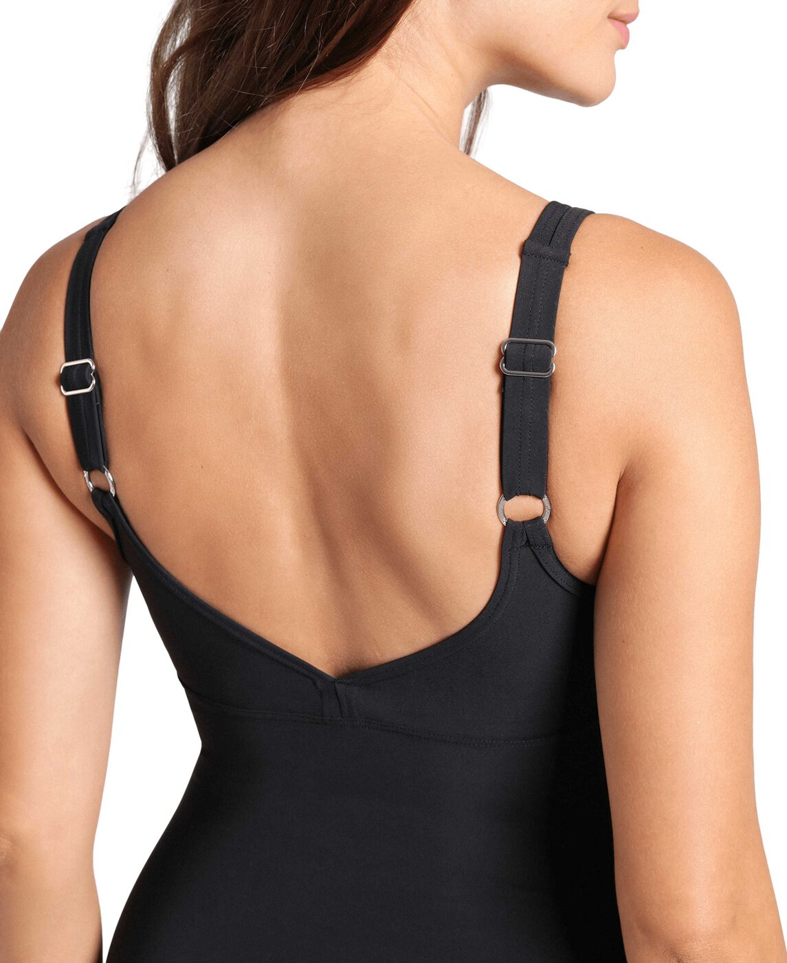 WOMEN'S ARENA SWIMSUIT ROSA WING BACK C CUP BLACK-BLACK BLACK-BLACK Bild 5