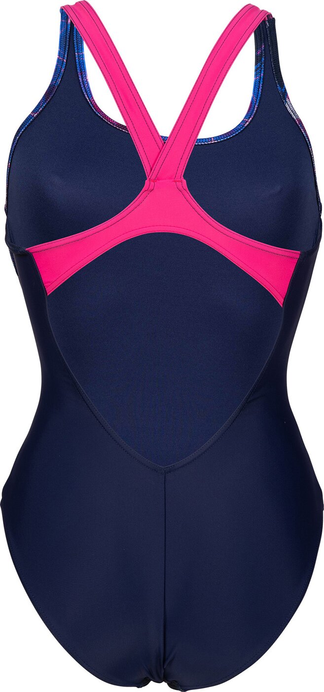 WOMEN'S SWIMSUIT V BACK PLACEM NAVY-FREAK ROSE Bild 3