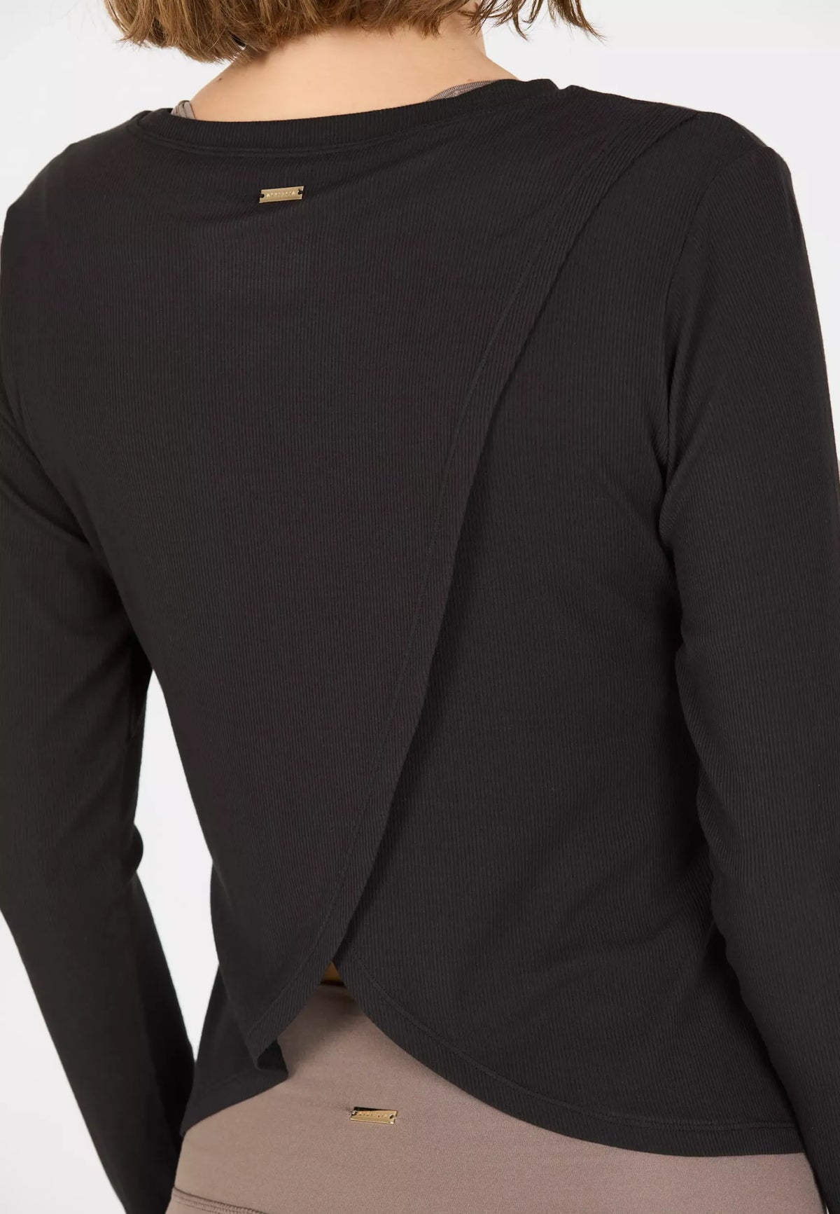 Mandes W L/S Tee Black Black Bild 4