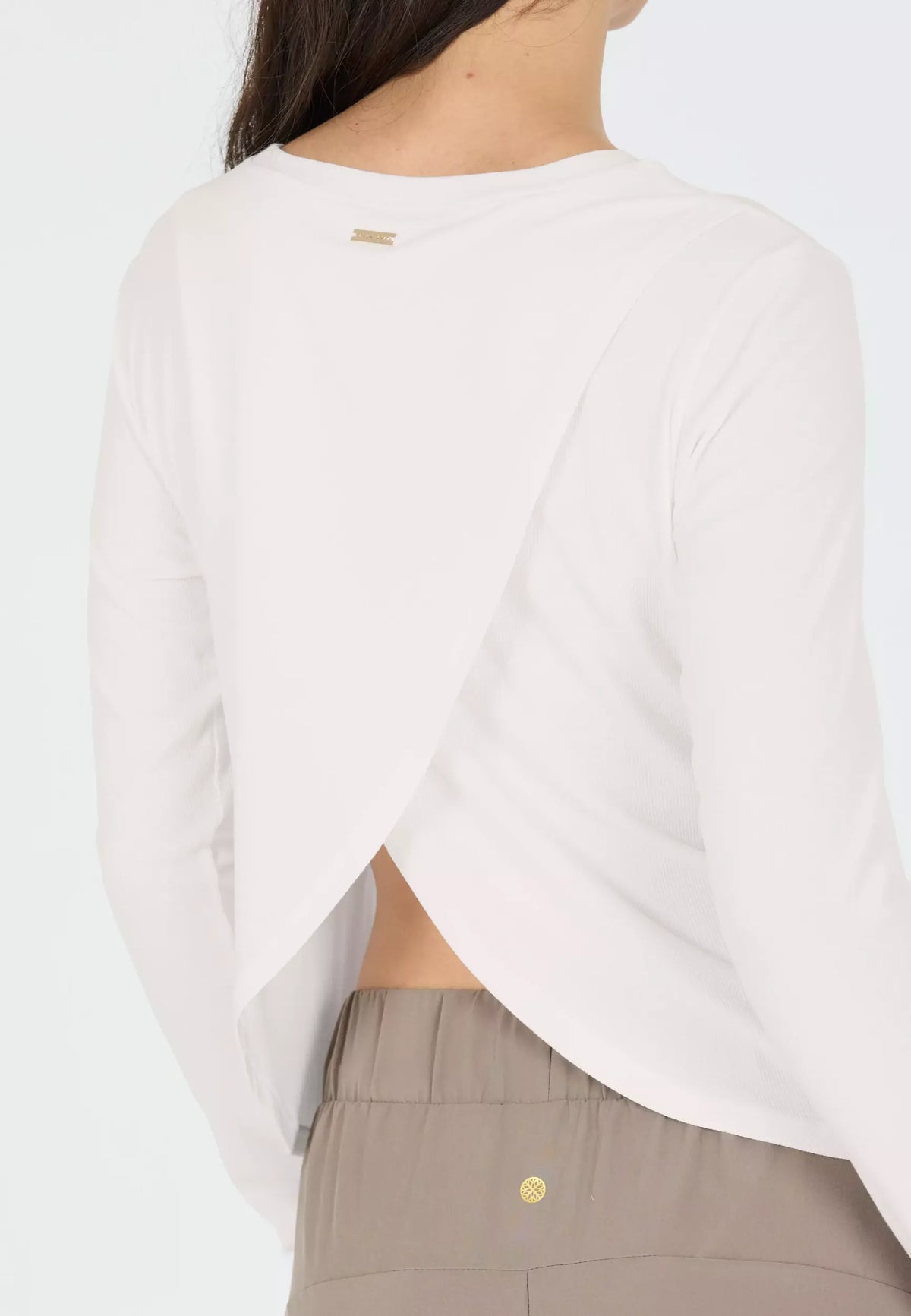 Mandes W L/S Tee White White Bild 4