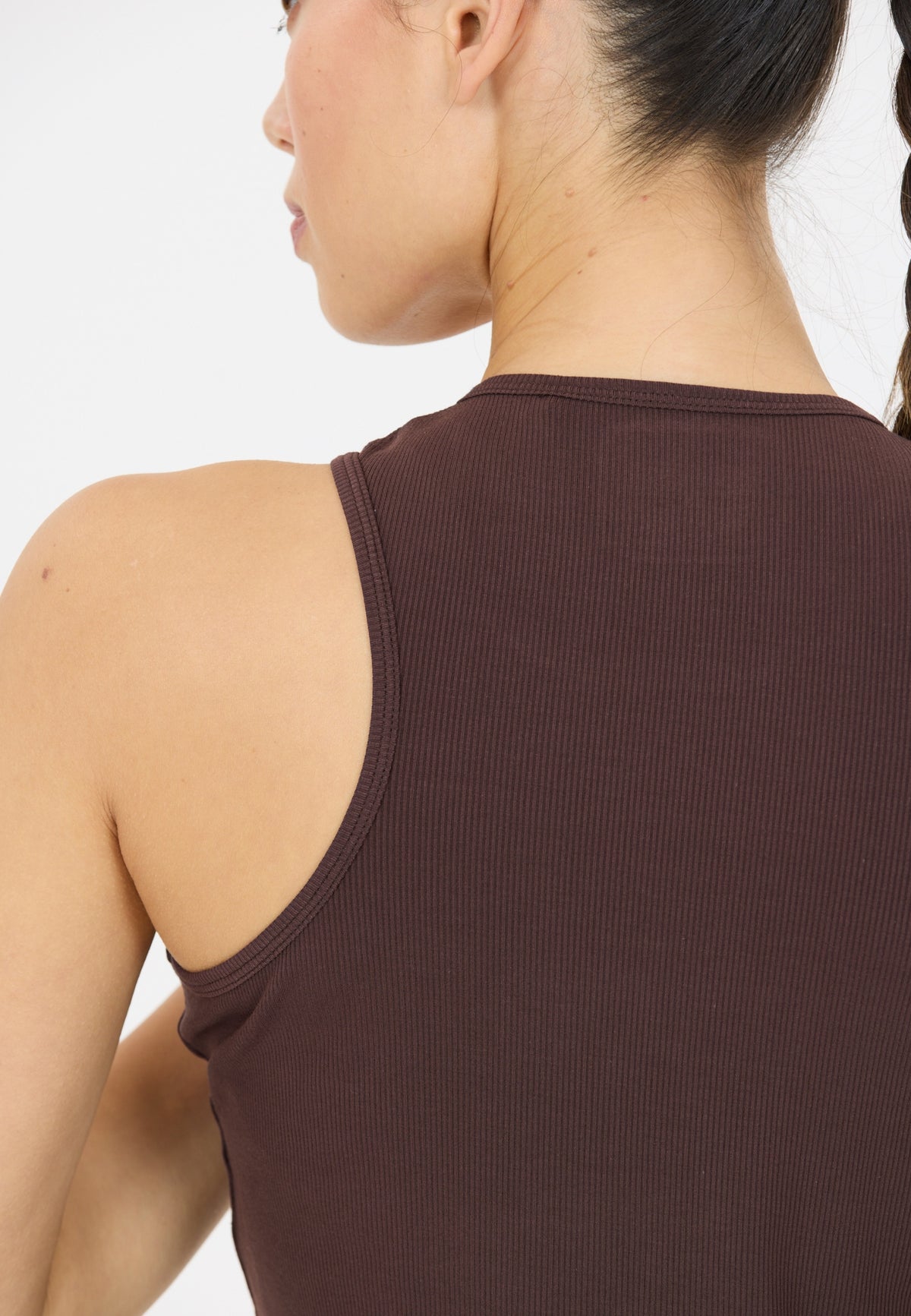 Tinashe V2 W Halterneck Rib Top Chocolate Torte Chocolate Torte Bild 4