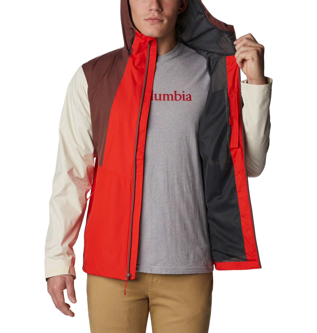Inner Limits II Jacket Spicy, Light Raisin, Chalk Bild 5