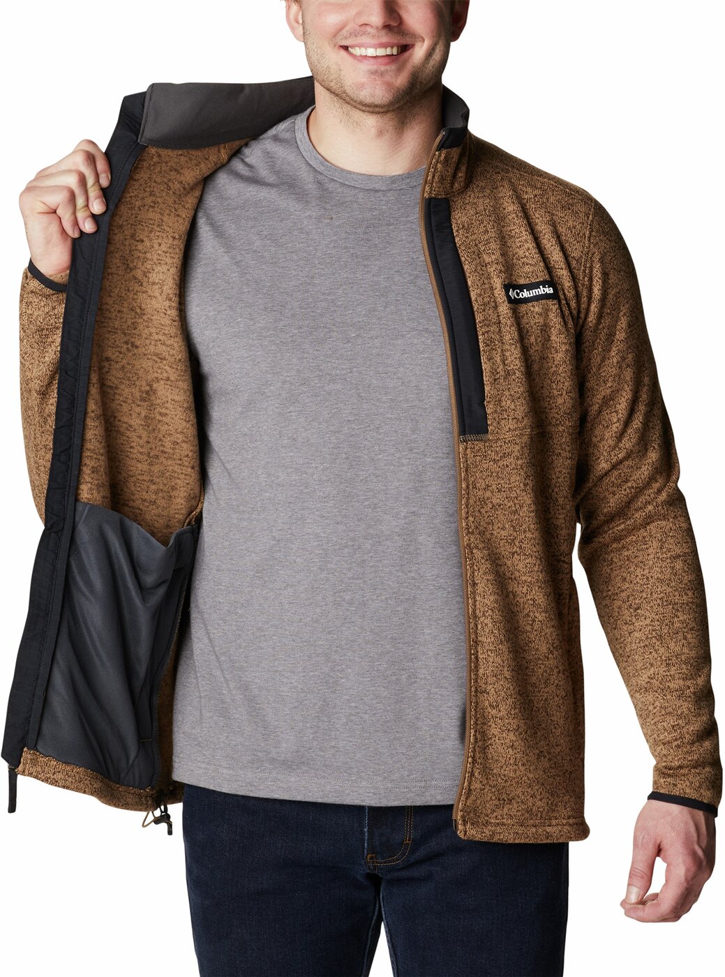 Sweater Weather Full Zip Delta Heather Bild 5