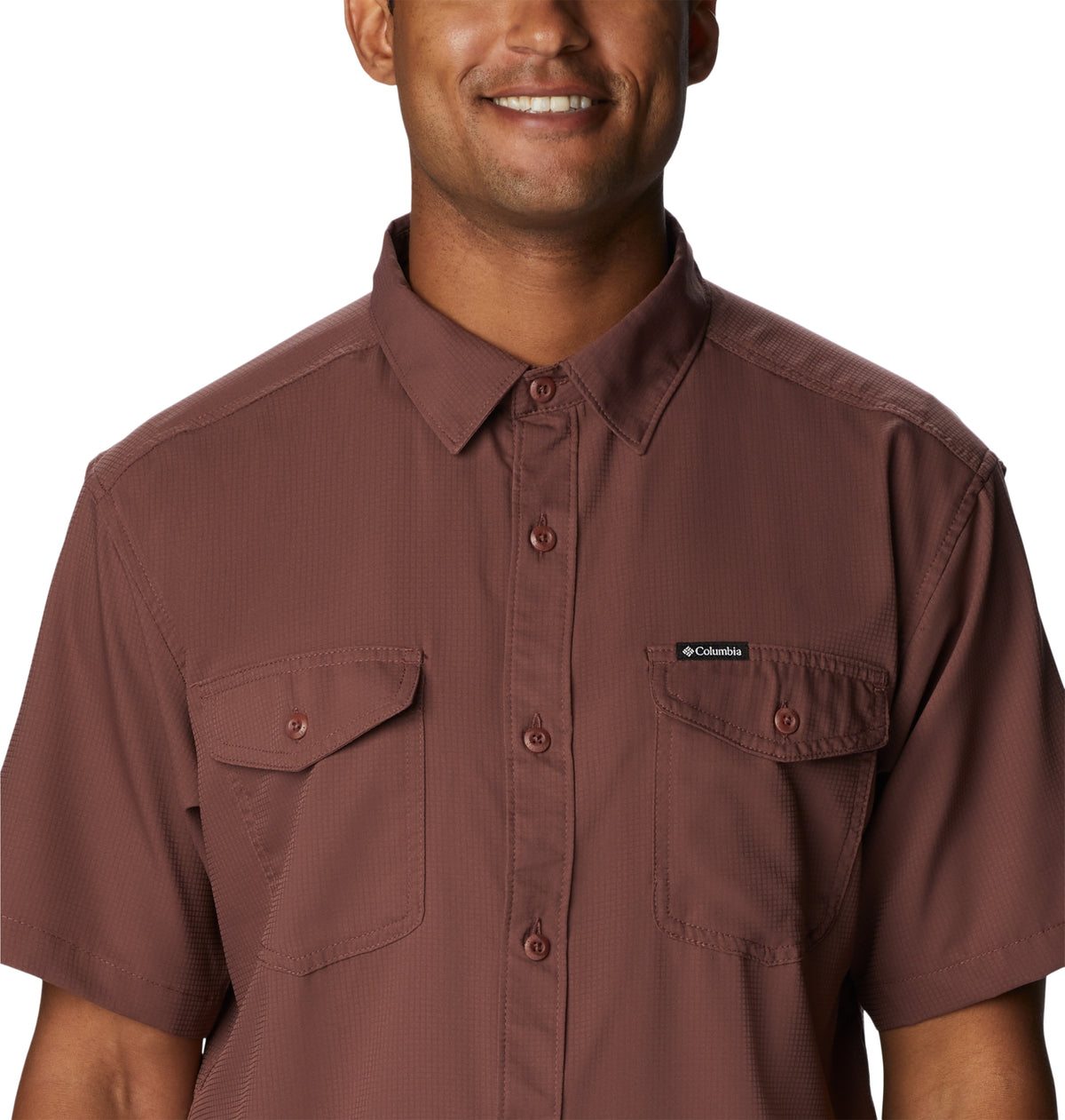 Utilizer II Solid Short Sleeve Shir Light Raisin Bild 4