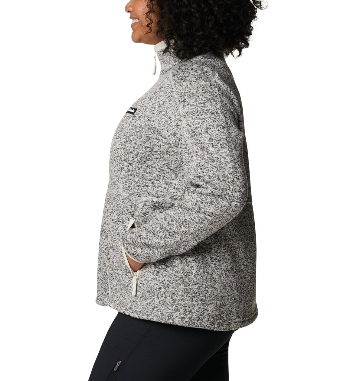 W Sweater Weather Full Zip Chalk Heather Bild 2